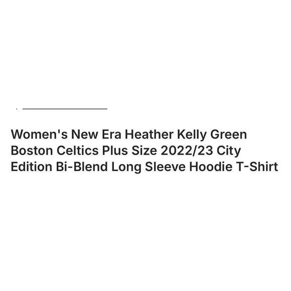 New Era Women’s  Boston Celtics long sleeve hoodie Green size 4X - Picture 5 of 9
